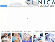 Tablet Screenshot of clinicapatiodasartes.com